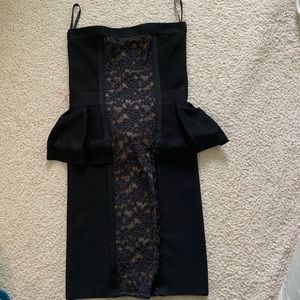 Bebe lace body con dress